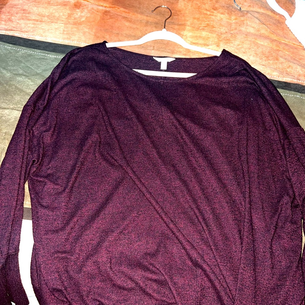 Women’s Terra & Sky sweater, maroon, size 3X (24W-26W)